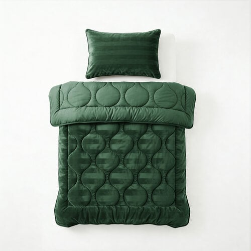 Sleeptime Lazy Dekbed Hotel Velvet Donker Groen