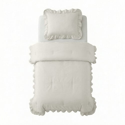 Sleeptime Lazy Dekbed Ruffles Gebroken Wit