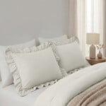 Sleeptime Lazy Ruffles Kussenslopen 2pack Gebroken Wit 60 x 70