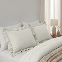 Sleeptime Lazy Ruffles Kussenslopen 2pack Gebroken Wit 60 x 70