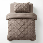 Sleeptime Lazy Dekbed Pintuck Taupe