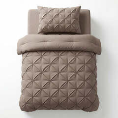 Sleeptime Lazy Dekbed Pintuck Taupe