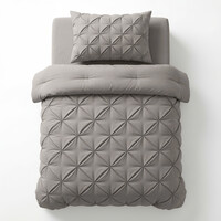 Sleeptime Lazy Dekbed Pintuck Taupe/Grijs