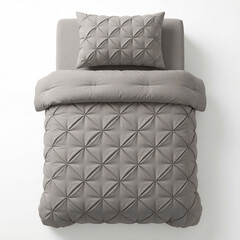 Sleeptime Lazy Dekbed Pintuck Taupe/Grijs