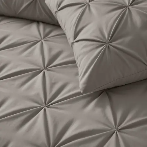 Sleeptime Lazy Pintuck Kussenslopen 2Pack Taupe/Grijs 60 x 70
