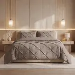 Sleeptime Lazy Dekbed Pintuck Taupe