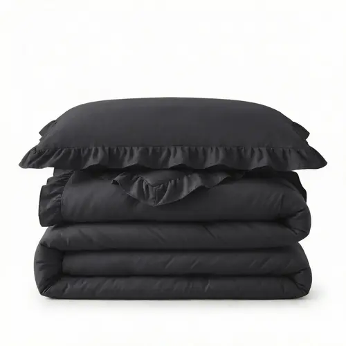 Sleeptime Lazy Dekbed Ruffles Antraciet