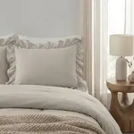 Sleeptime Lazy Ruffles Kussenslopen 2pack Taupe/Grijs 60 x 70