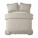 Sleeptime Lazy Dekbed Ruffles Taupe/Grijs