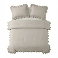 Sleeptime Lazy Dekbed Ruffles Taupe/Grijs