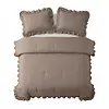Sleeptime Lazy Dekbed Ruffles Taupe