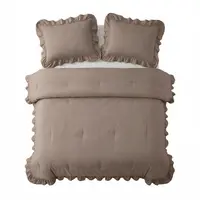 Sleeptime Lazy Dekbed Ruffles Taupe