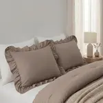 Sleeptime Lazy Dekbed Ruffles Taupe