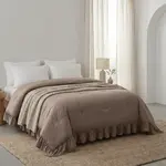 Sleeptime Lazy Dekbed Ruffles Taupe