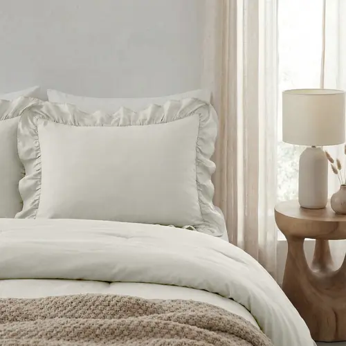 Sleeptime Lazy Ruffles Kussenslopen 2pack Gebroken Wit 60 x 70