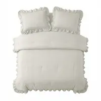 Sleeptime Lazy Dekbed Ruffles Gebroken Wit