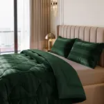 Sleeptime Lazy Dekbed Hotel Velvet Donker Groen