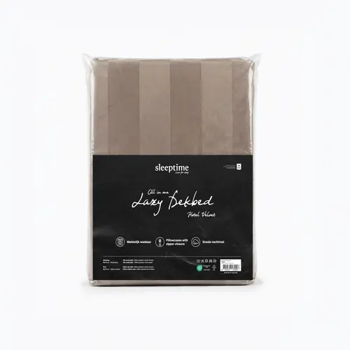 Sleeptime Hotel Velvet 2pack Slopen Taupe 60 x 70