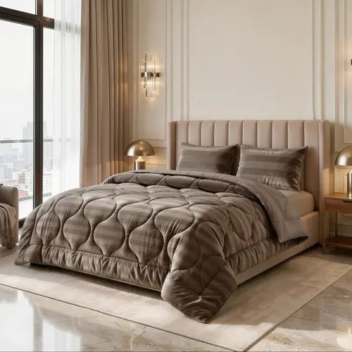 Sleeptime Lazy Dekbed Hotel Velvet Taupe