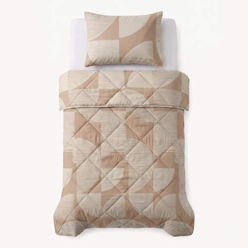 Dreamhouse Lazy dekbed Modern Geo Zand Met kussensloop