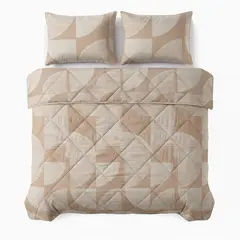 Dreamhouse Lazy dekbed Modern Geo Zand Met kussensloop