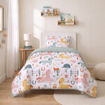 Sleeptime Lazy Kids Dekbed Paardjes Wit 140 x 200
