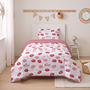 Sleeptime Lazy Kids Dekbed Kusjes Wit 140 x 200 + kussensloop