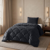 Sleeptime Lazy Teddy/Velvet Zwart + kussensloop/kussenslopen