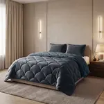 Sleeptime Lazy Teddy/Velvet  Antraciet + kussensloop/kussenslopen