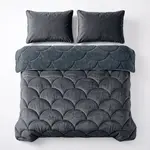 Sleeptime Lazy Teddy/Velvet  Antraciet + kussensloop/kussenslopen
