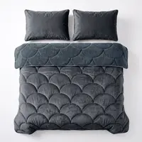 Sleeptime Lazy Teddy/Velvet  Antraciet + kussensloop/kussenslopen