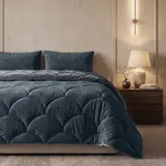 Sleeptime Lazy Teddy/Velvet  Antraciet + kussensloop/kussenslopen
