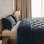 Sleeptime Lazy Teddy/Velvet  Antraciet + kussensloop/kussenslopen