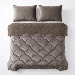 Sleeptime Lazy Teddy/Velvet Taupe/Bruin + kussensloop/kussenslopen