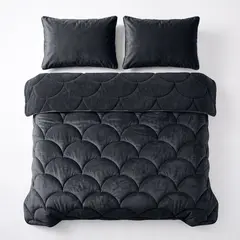 Sleeptime Lazy Teddy/Velvet Zwart + kussensloop/kussenslopen