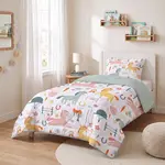 Sleeptime Lazy Kids Dekbed Paardjes Wit 140 x 200