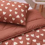Sleeptime Lazy Kids Dekbed Hartjes Rood 140 x 200