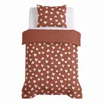 Sleeptime Lazy Kids Dekbed Hartjes Rood 140 x 200