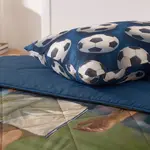 Sleeptime Lazy Kids Dekbed Voetbal ster Blauw 140 x 200