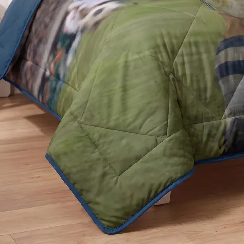 Sleeptime Lazy Kids Dekbed Voetbal ster Blauw 140 x 200