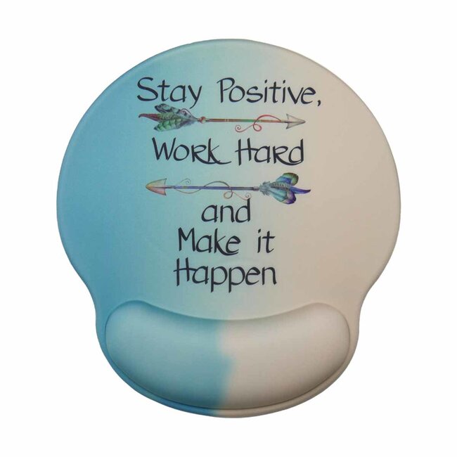 Mousepad met polssteun Stay Positive