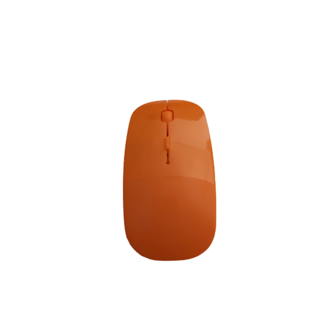 Muis met USB-ontvanger (oranje)