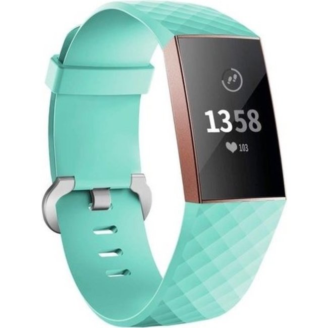 Fitbit Charge 3 & 4 fascia sport waffle - verde