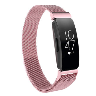 Marca 123watches Fitbit Inspire banda milanese - rosa
