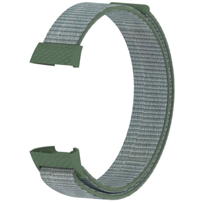 Fitbit Charge 3 & 4 nylon banda sportiva - scuro oliva