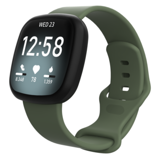 Marca 123watches Fitbit Versa 3 / Sense banda sportiva - verde