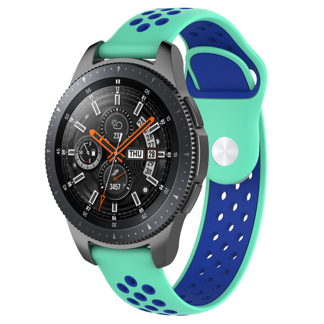 Huawei Watch GT doppia fascia in silicone - verdeblu blu