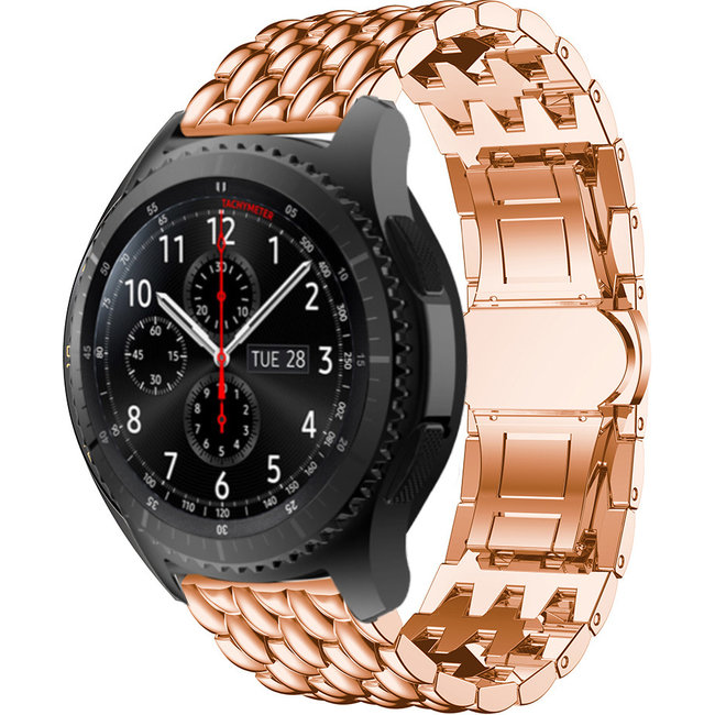 Huawei GT cinturino a maglie in acciaio dragon - rosa oro - 123watches.it