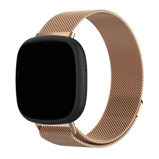 Marca 123watches Fitbit Versa 3 / Sense banda milanese - rosa oro