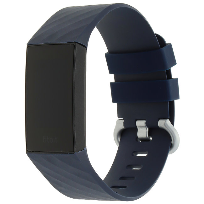 Fitbit Charge 3 & 4 fascia sport waffle - scuroblu